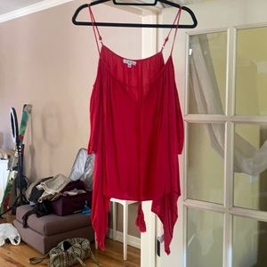 Cute Red FrillyTop Size  S!